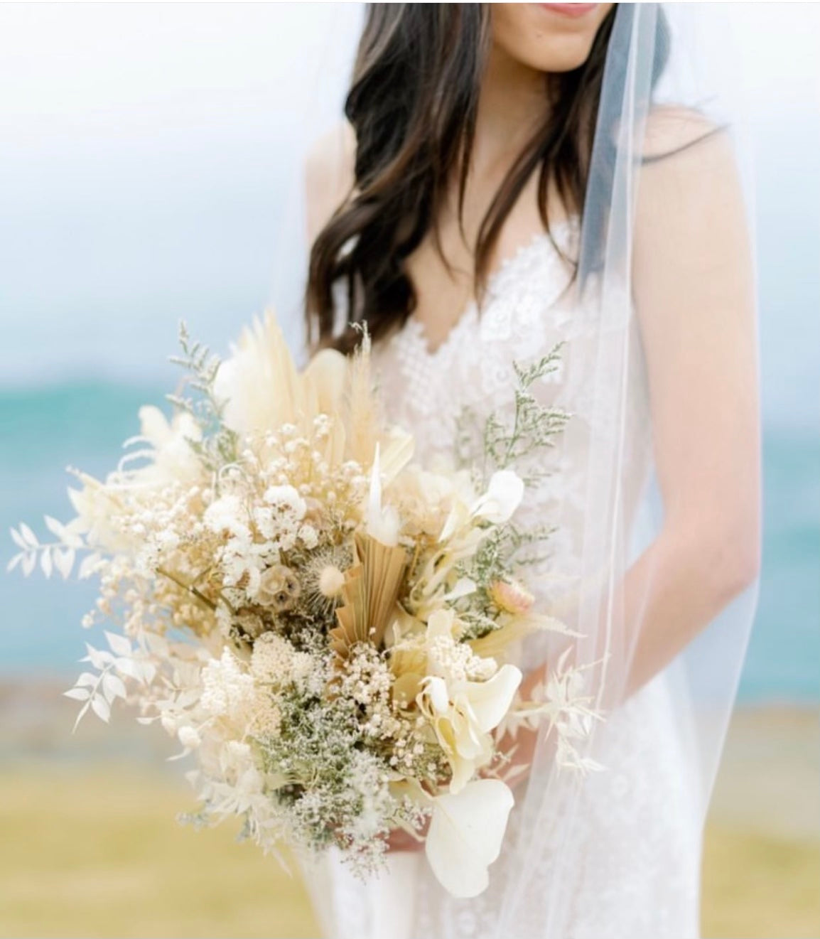 Dried Floral Beach Elopement