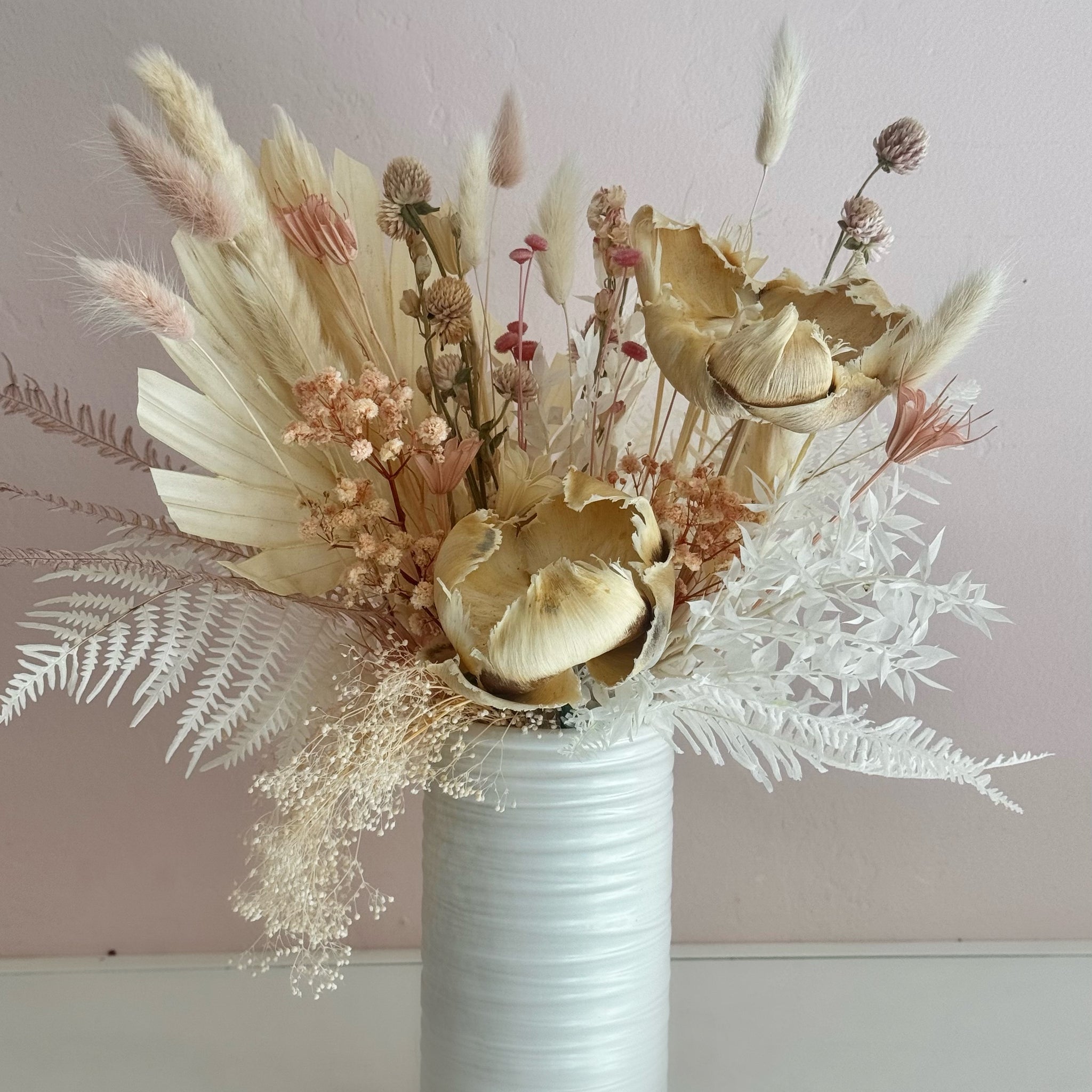 Dried Flower Arrangement The Blushing for Winter