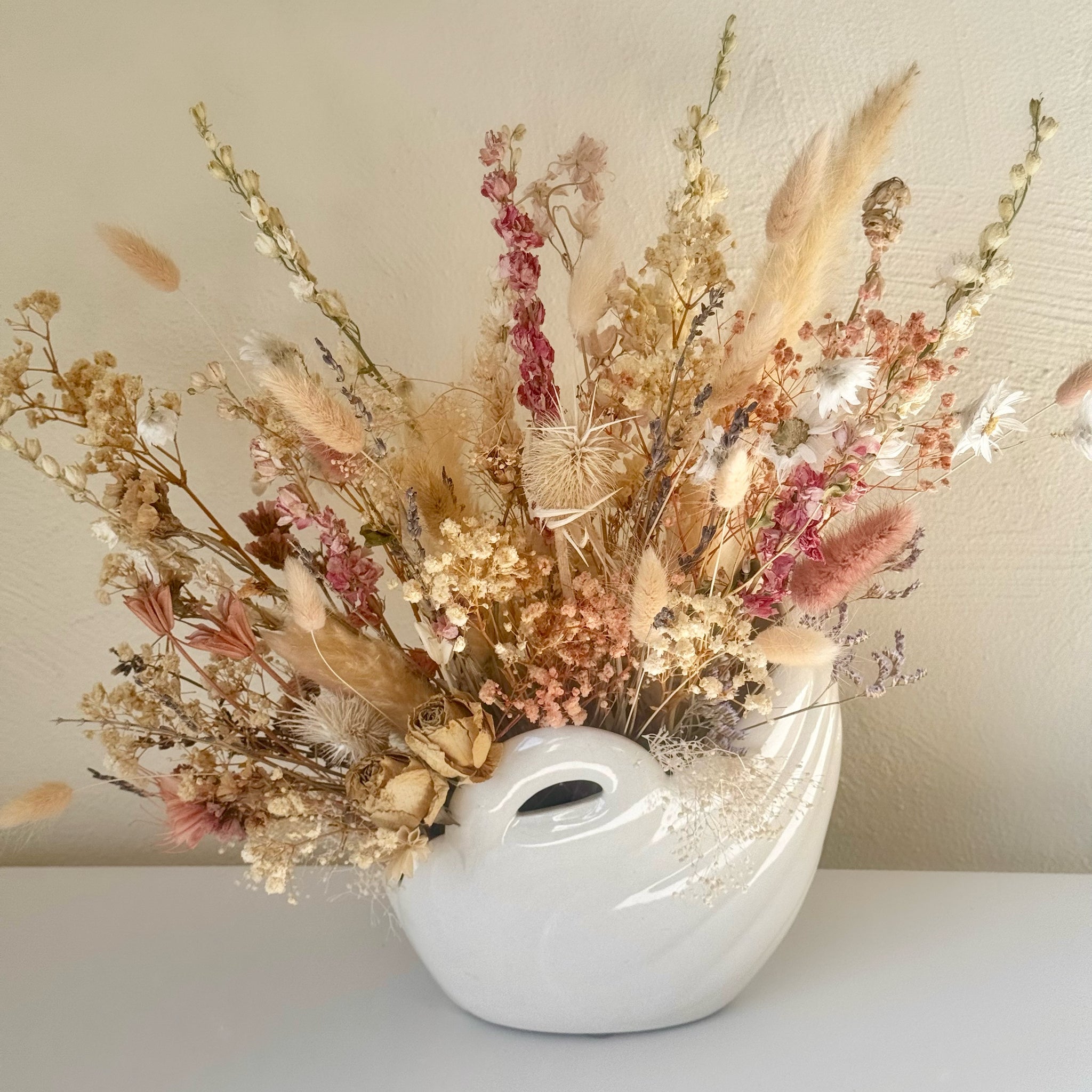 Dried Flower Arrangment The Vintage Swan