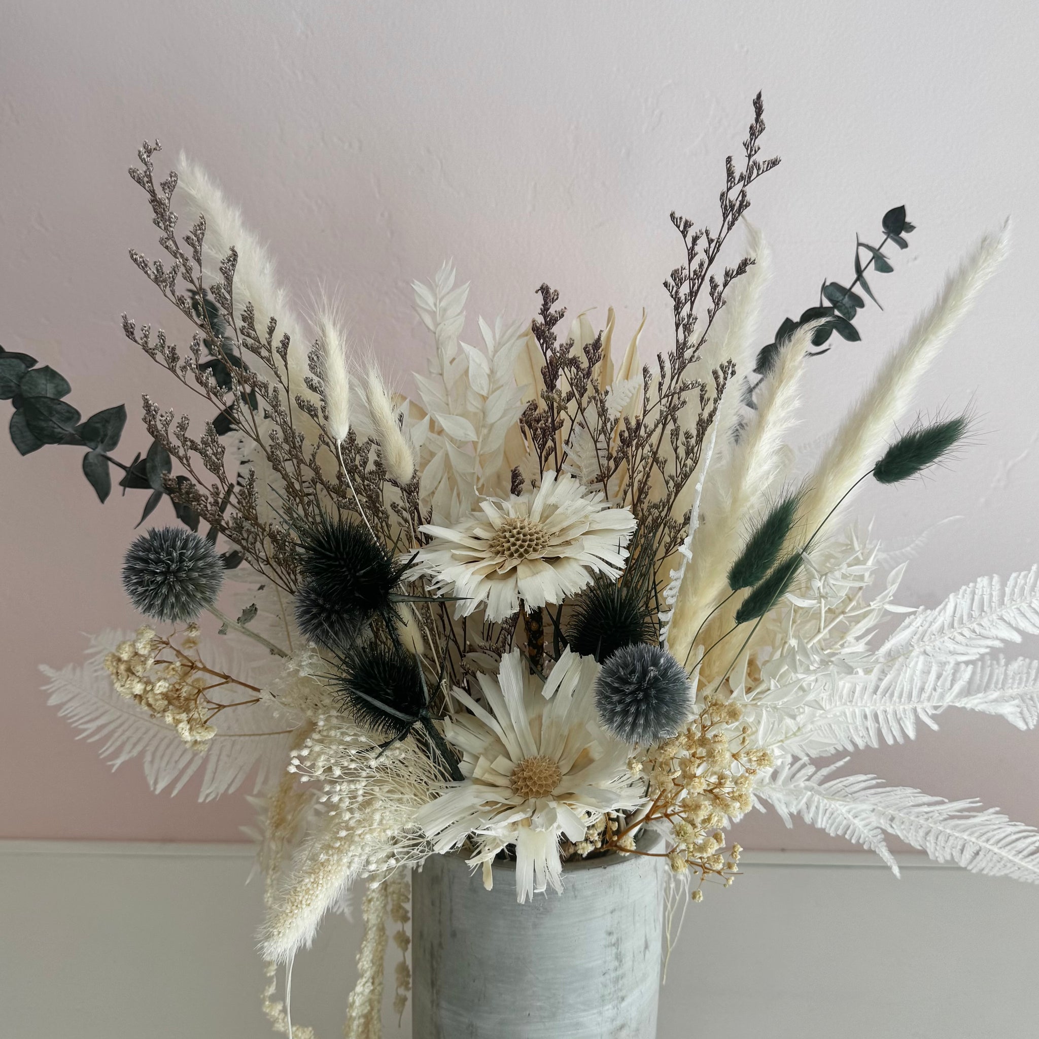 Dried Flower Arrangement The Winter Blues