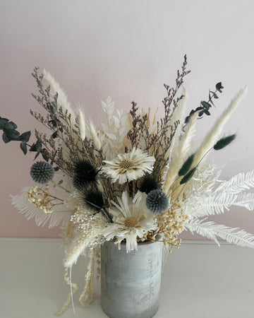 Dried Flower Arrangement The Winter Blues