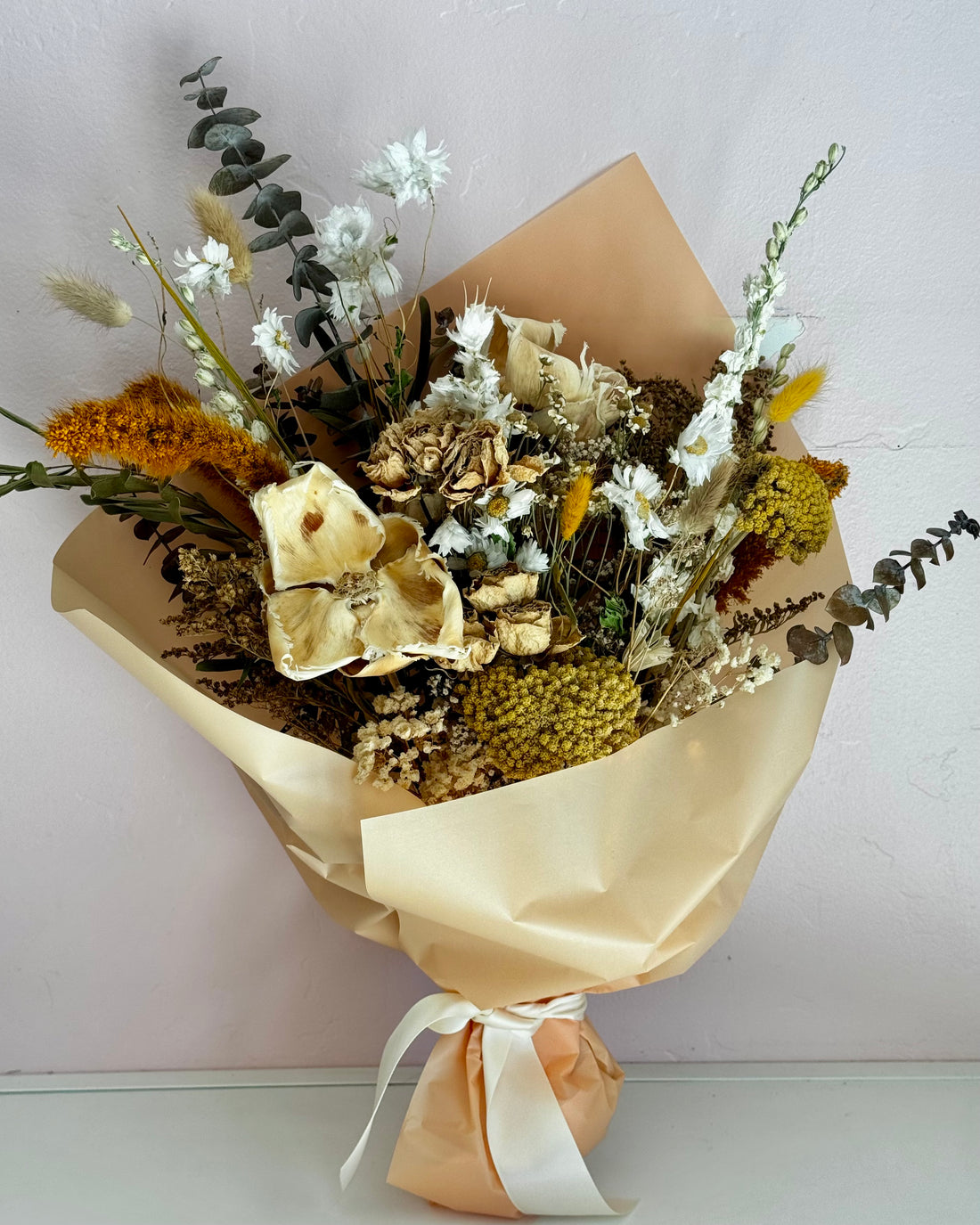 Dried Flower Arrangement The Goldie